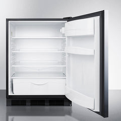 Summit 24" 5.5 Cu. ft. Stainless Steel Built in Compact Refrigerator - FF6BKBI7SS - The Home Selection