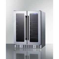 Summit 24" Built-In Dual-Zone Produce Refrigerator, ADA Compliant - ALFD24WBVPANTRY - The Home Selection