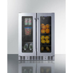 Summit 24" Built-In Dual-Zone Produce Refrigerator, ADA Compliant - ALFD24WBVPANTRY - The Home Selection