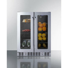 Summit 24" Built-In Dual-Zone Produce Refrigerator, ADA Compliant - ALFD24WBVPANTRY - The Home Selection