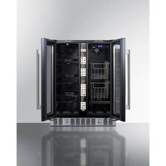 Summit 24" Built-In Dual-Zone Produce Refrigerator, ADA Compliant - ALFD24WBVPANTRY - The Home Selection