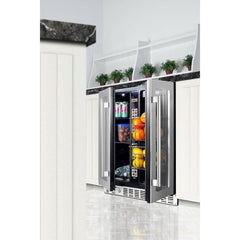 Summit 24" Built-In Dual-Zone Produce Refrigerator, ADA Compliant - ALFD24WBVPANTRY - The Home Selection