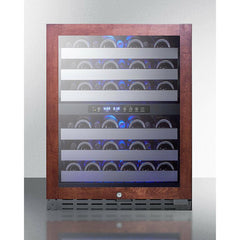 Summit 24" Built-In Wine Cellar with 46 Bottle Capacity, Dual Temperature Zone, Digital Controls, Full Extension Shelves, Reversible Door, Lock, and ADA Compliant: Panel ReadyALWC532PNR - The Home Selection