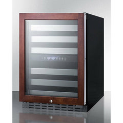 Summit 24" Built-In Wine Cellar with 46 Bottle Capacity, Dual Temperature Zone, Digital Controls, Full Extension Shelves, Reversible Door, Lock, and ADA Compliant: Panel ReadyALWC532PNR - The Home Selection