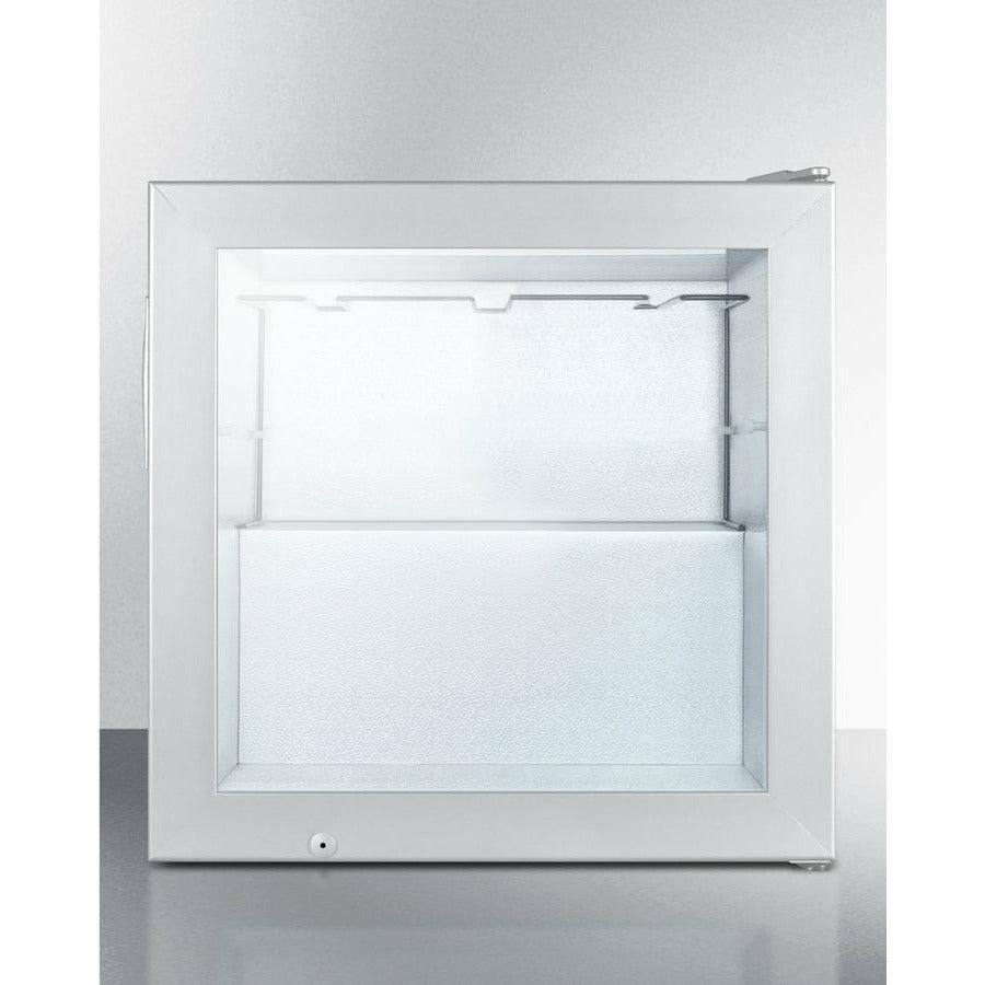 Summit 24" Compact Vodka Freezer with 3.0 cu. ft. Capacity, Self-Closing Door, Factory-Installed Lock - SCFU386VK - The Home Selection