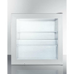 Summit 24" Counter Depth Compact Freezer with 2 cu. ft. Capacity, Right Hinge, Manual Defrost, LED Lighting - SCFU386FROST - The Home Selection