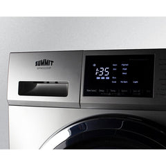 Summit 24" Front Load Washer/Dryer Combo with 2.7 cu. ft. Capacity, 16 Wash Cycles, 3 Dry Cycles, Sanitize Cycle, 4 Temperature Settings, 1,300 RPM Spin Speed - SPWD2203P - The Home Selection