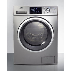 Summit 24" Front Load Washer/Dryer Combo with 2.7 cu. ft. Capacity, 16 Wash Cycles, 3 Dry Cycles, Sanitize Cycle, 4 Temperature Settings, 1,300 RPM Spin Speed - SPWD2203P - The Home Selection