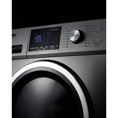 Summit 24" Front Load Washer/Dryer Combo with 2.7 cu. ft. Capacity, 16 Wash Cycles, 3 Dry Cycles, Sanitize Cycle, 4 Temperature Settings, 1,300 RPM Spin Speed - SPWD2203P - The Home Selection