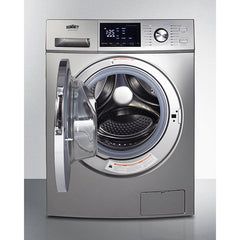Summit 24" Front Load Washer/Dryer Combo with 2.7 cu. ft. Capacity, 16 Wash Cycles, 3 Dry Cycles, Sanitize Cycle, 4 Temperature Settings, 1,300 RPM Spin Speed - SPWD2203P - The Home Selection