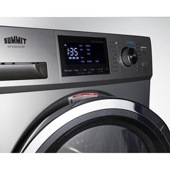 Summit 24" Front Load Washer/Dryer Combo with 2.7 cu. ft. Capacity, 16 Wash Cycles, 3 Dry Cycles, Sanitize Cycle, 4 Temperature Settings, 1,300 RPM Spin Speed - SPWD2203P - The Home Selection