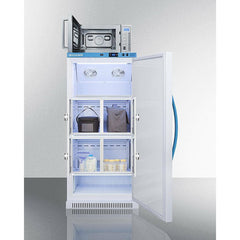 Summit 24" MOMCUBE 8 cu.ft. Breast Milk Refrigerator/Microwave Combination - MLRS8MCLK-SCM1000SS - The Home Selection