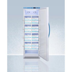 Summit 24" Upright Vaccine Refrigerator with Interior Lockers, 15 cu. ft. Capacity, Door Lock, Right Hinge with Reversible Doors, Automatic Defrost, CFC Free, Eco-Friendly Refrigerant - ARS15PVLOCKER - The Home Selection