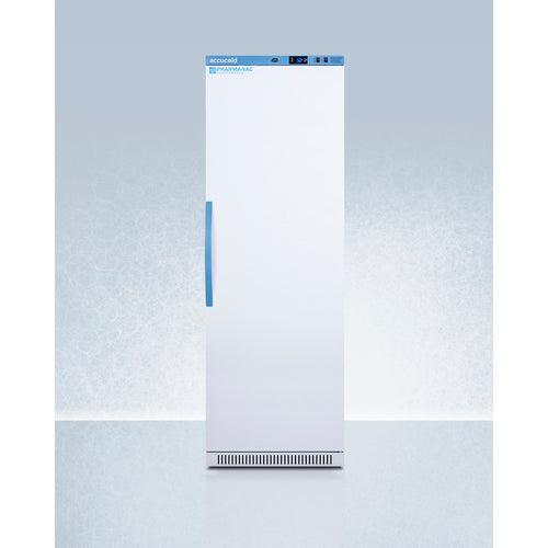 Summit 24" Upright Vaccine Refrigerator with Interior Lockers, 15 cu. ft. Capacity, Door Lock, Right Hinge with Reversible Doors, Automatic Defrost, CFC Free, Eco-Friendly Refrigerant - ARS15PVLOCKER - The Home Selection
