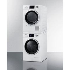 Summit 24" Washer & Dryer Set with Stackable 2.7 Cubic Feet Front Load Washer and 4.4 Cubic Feet Electric Dryer - LSWD24 - The Home Selection