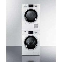 Summit 24" Washer & Dryer Set with Stackable 2.7 Cubic Feet Front Load Washer and 4.4 Cubic Feet Electric Dryer - LSWD24 - The Home Selection