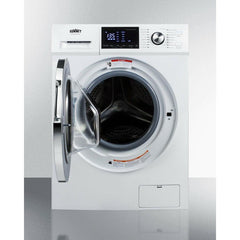 Summit 24" Wide 115V Washer/Dryer Combo with 2.7 cu. ft. Capacity, 16 Wash Cycles, 1300 RPM, Ventless, 115 Volt Operation - SPWD2202W - The Home Selection