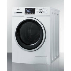 Summit 24" Wide 115V Washer/Dryer Combo with 2.7 cu. ft. Capacity, 16 Wash Cycles, 1300 RPM, Ventless, 115 Volt Operation - SPWD2202W - The Home Selection