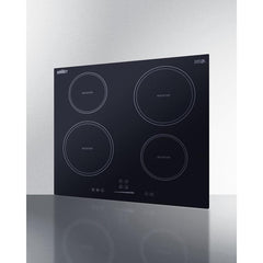 Summit 24" Wide 208-240V 4-Zone Induction Cooktop with 4 Elements, Hot Surface Indicator, ADA Compliant, Induction Technology, Child Lock, Safety Shut-Off Control - SINC4B241B - The Home Selection