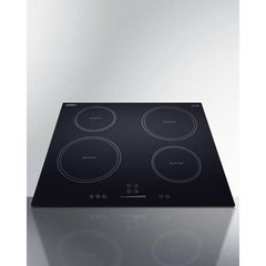 Summit 24" Wide 208-240V 4-Zone Induction Cooktop with 4 Elements, Hot Surface Indicator, ADA Compliant, Induction Technology, Child Lock, Safety Shut-Off Control - SINC4B241B - The Home Selection