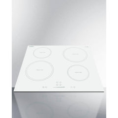 Summit 24" Wide 208-240V 4-Zone Induction Cooktop with 4 Elements, Hot Surface Indicator, ADA Compliant, Induction Technology, Child Lock, Safety Shut-Off Control - SINC4B242W - The Home Selection