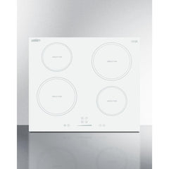 Summit 24" Wide 208-240V 4-Zone Induction Cooktop with 4 Elements, Hot Surface Indicator, ADA Compliant, Induction Technology, Child Lock, Safety Shut-Off Control - SINC4B242W - The Home Selection