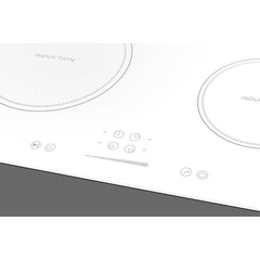 Summit 24" Wide 208-240V 4-Zone Induction Cooktop with 4 Elements, Hot Surface Indicator, ADA Compliant, Induction Technology, Child Lock, Safety Shut-Off Control - SINC4B242W - The Home Selection