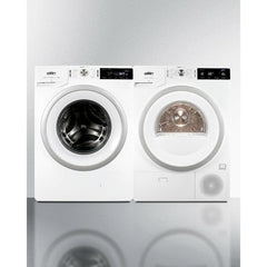 Summit 24" Wide 208-240V Washer with 2.3 Cu. Ft. Capacity, Slim-Fitting Design, Stainless Steel Tub, 14 Wash Settings, Delay Start, Standby Mode - SLW241W - The Home Selection