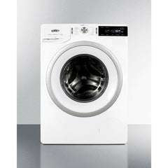 Summit 24" Wide 208-240V Washer with 2.3 Cu. Ft. Capacity, Slim-Fitting Design, Stainless Steel Tub, 14 Wash Settings, Delay Start, Standby Mode - SLW241W - The Home Selection