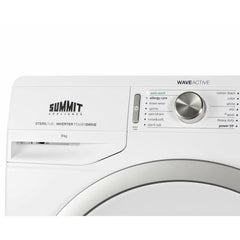 Summit 24" Wide 208-240V Washer with 2.3 Cu. Ft. Capacity, Slim-Fitting Design, Stainless Steel Tub, 14 Wash Settings, Delay Start, Standby Mode - SLW241W - The Home Selection