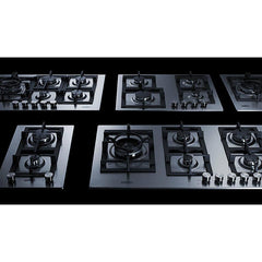 Summit 24" Wide 4-Burner Gas Cooktop in Stainless Steel - GCJ4SS - The Home Selection