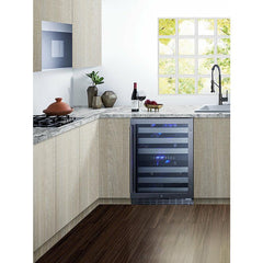Summit 24" Wide, 46 Bottle Capacity Free Standing Wine Cooler with Full Extension Shelving - ALWC532 - The Home Selection
