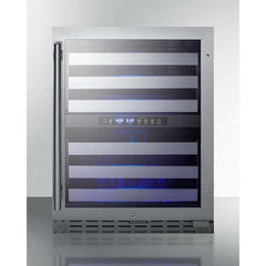Summit 24" Wide, 46 Bottle Capacity Free Standing Wine Cooler with Full Extension Shelving - ALWC532 - The Home Selection