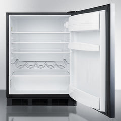 Summit 24" Wide, 5.5 Cu. Ft. Compact Refrigerator with Adjustable Glass Shelves - AR5B - The Home Selection
