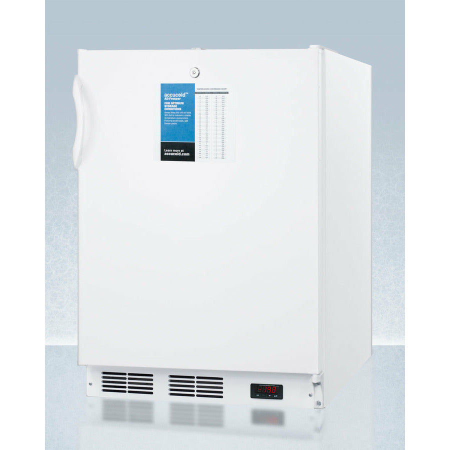 Summit 24" Wide All-Freezer, ADA Compliant with 3.2 Cu. Ft. Capacity, Pull-out Drawers, Access Port, -25°C Capable, Lock, Manual Defrost, Magnetic Door Gasket - VT65MLPROADA - The Home Selection