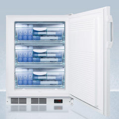 Summit 24" Wide All-Freezer with 3.2 cu. ft. Capacity, Right Hinge, Manual Defrost, ADA Compliant, Factory Installed Lock, CFC Free, ETL Listed - VT65MLPLUS2ADA - The Home Selection