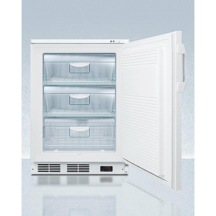 Summit 24" Wide All-Freezer with 3.5 cu. ft. Capacity, Field Reversible Doors, Right Hinge, Manual Defrost, Approved for Medical Use - VT65MLGP - The Home Selection