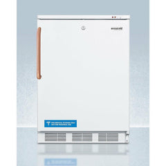 Summit 24" Wide All-Freezer with Antimicrobial Pure Copper Handle with 3.5 cu. ft. Capacity, Right Hinge, Manual Defrost, Approved for Medical Use, Factory Installed Lock, CFC Free - VT65MLTBC - The Home Selection