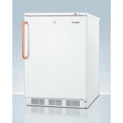 Summit 24" Wide All-Freezer with Antimicrobial Pure Copper Handle with 3.5 cu. ft. Capacity, Right Hinge, Manual Defrost, Approved for Medical Use, Factory Installed Lock, CFC Free - VT65MLTBC - The Home Selection
