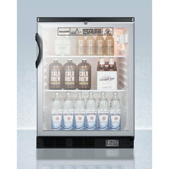 Summit 24" Wide All-Refrigerator - SCR600BGLNZ - The Home Selection