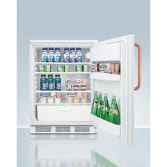 Summit 24" Wide All-Refrigerator with Antimicrobial Pure Copper Handle - FF6LWTBC - The Home Selection