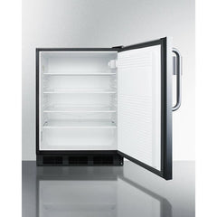 Summit 24" Wide All-Refrigerator with Speed Rail - FF7BKSSTBSR - The Home Selection