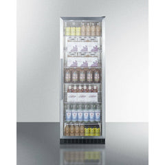 Summit 24" Wide Beverage Center with 12.6 Cu. Ft. Capacity, Stainless Steel Interior, Digital Thermostat, LED Lighting - SCR1401 - The Home Selection