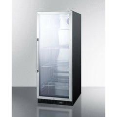 Summit 24" Wide Beverage Center with Adjustable Chrome Shelves, Automatic Defrost, Door Alarm, Recessed LED Lighting - SCR1156 - The Home Selection