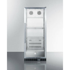 Summit 24" Wide Beverage Center with Adjustable Chrome Shelves, Automatic Defrost, Door Alarm, Recessed LED Lighting - SCR1156 - The Home Selection