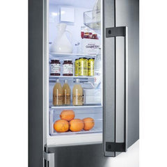 Summit 24" Wide Bottom Freezer Refrigerator With Icemaker - FFBF247SSIM - The Home Selection