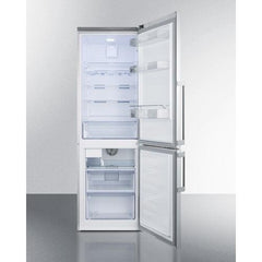 Summit 24" Wide Bottom Freezer Refrigerator With Icemaker - FFBF247SSIM - The Home Selection
