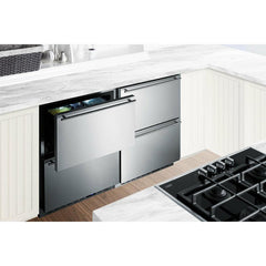 Summit 24" Wide Built-In 2-Drawer All-Refrigerator - FF642D - The Home Selection