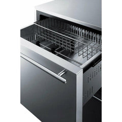 Summit 24" Wide Built-In 2-Drawer All-Refrigerator - FF642D - The Home Selection