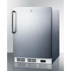 Summit 24" Wide Built-In All-Freezer, ADA Compliant with 3.5 cu. ft. Capacity, Right Hinge, Manual Defrost, ADA Compliant, Approved for Medical Use - VT65MLCSSADA - The Home Selection